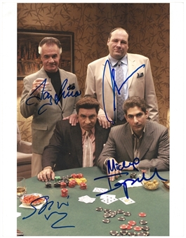 "The Sopranos" Signed 11x14 Photograph Including James Gandolfini, Michael Imperioli & More! (Beckett)
